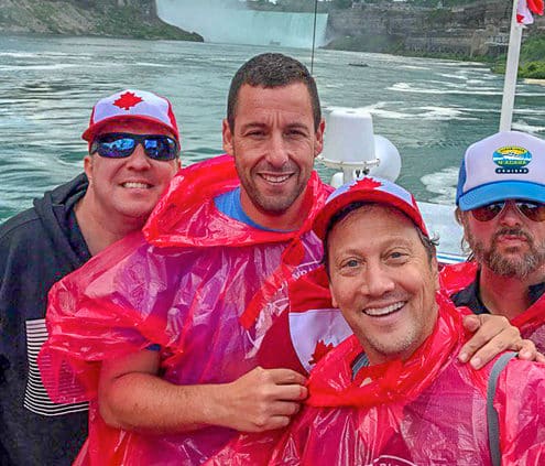 Adam Sandler Visiting Niagara Falls from Toronto