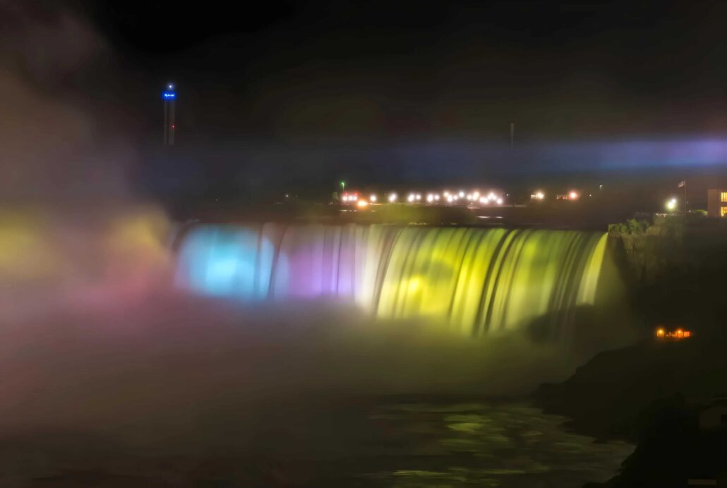 Niagara Falls Illumination waterfalls