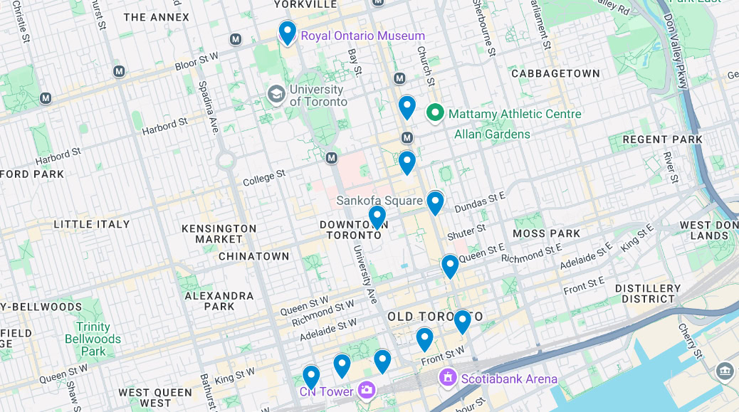 Niagara Falls Tour Pick-up Locations